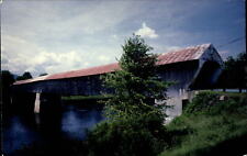 Vermont New Hampshire Windsor Cornish Covered Bridge ~ postcard sku247 picture