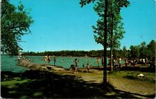 Sutton Ontario Canada Sandy Beach At Sibbald Point Provincial Park Postcard picture