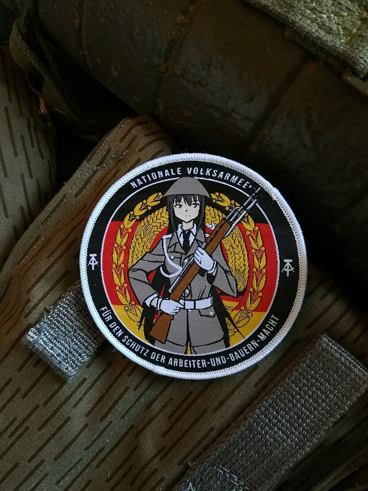 East German GDR National People\'s Army Girl Panzer Military Morale Airsoft Patch