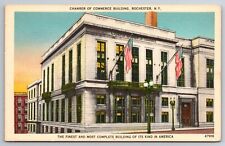 Vintage Postcard NY Rochester Chamber of Commerce Building -3796 picture