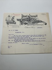 1901 Antique Billhead Brewer & Stannard The Ottawa Star Nurseries Kansas picture