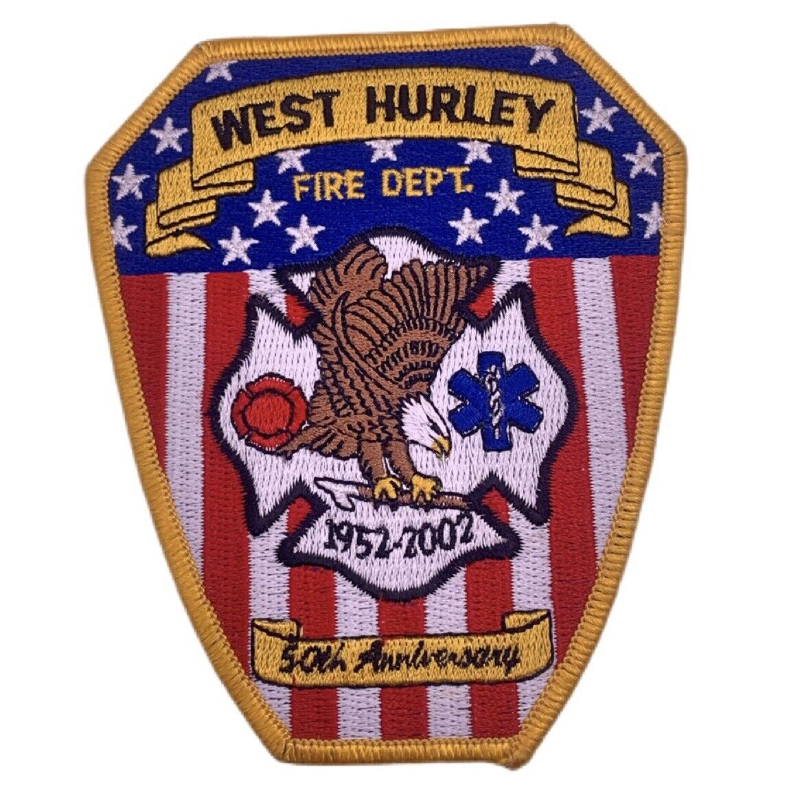 2002 West Hurley New York Fire Department 50th Anniversary Patch