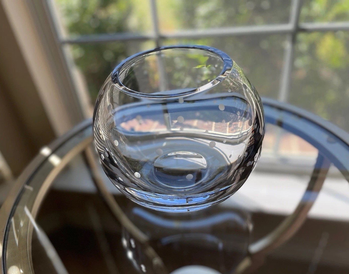 Lenox Kate Spade Larabee Dot Rose Bowl – Clear Crystal