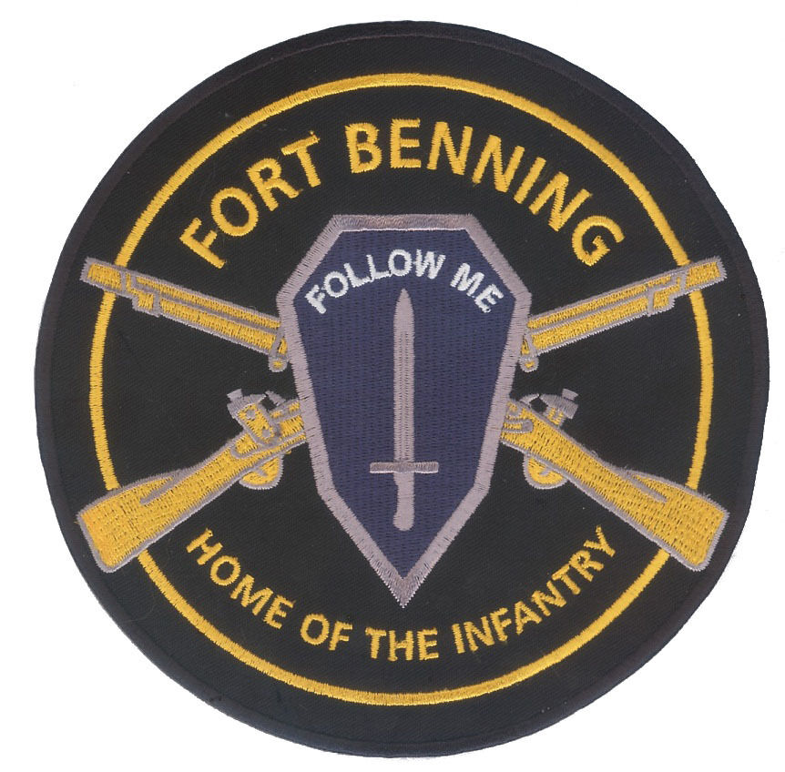 Large US Army Infantry - Fort Benning - Embroidered Patch - Ranger - Airborne