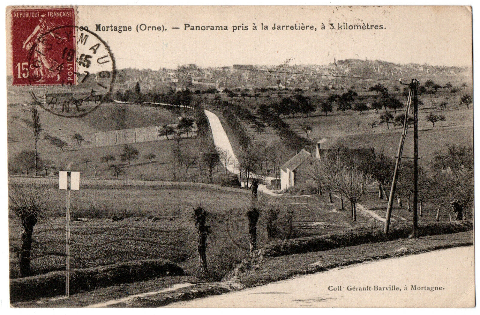 CPA 61-mortagne (orne) - panorama taken at the garter, 3 kilometres