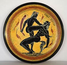 Homoerotic Scene between Two Males - Athens, 500 BC - Meander - Ceramic Plate picture