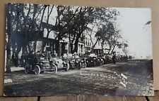 RPPC Real Picture Postcard Benson, MN  Downtown pic OLD CARS  picture