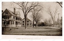 Andover Massachusetts 1893 Punchard Avenue Houses Trees Standard Postcard picture
