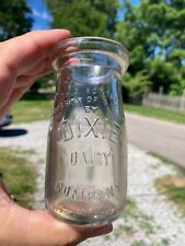 Dixie Dairy Company Beecher Illinois & Gary Indiana Embossed 1/4 Pint picture