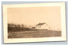 Vintage 1921 Photograph Small Schoolhouse in Country Wisconsin History on Back picture