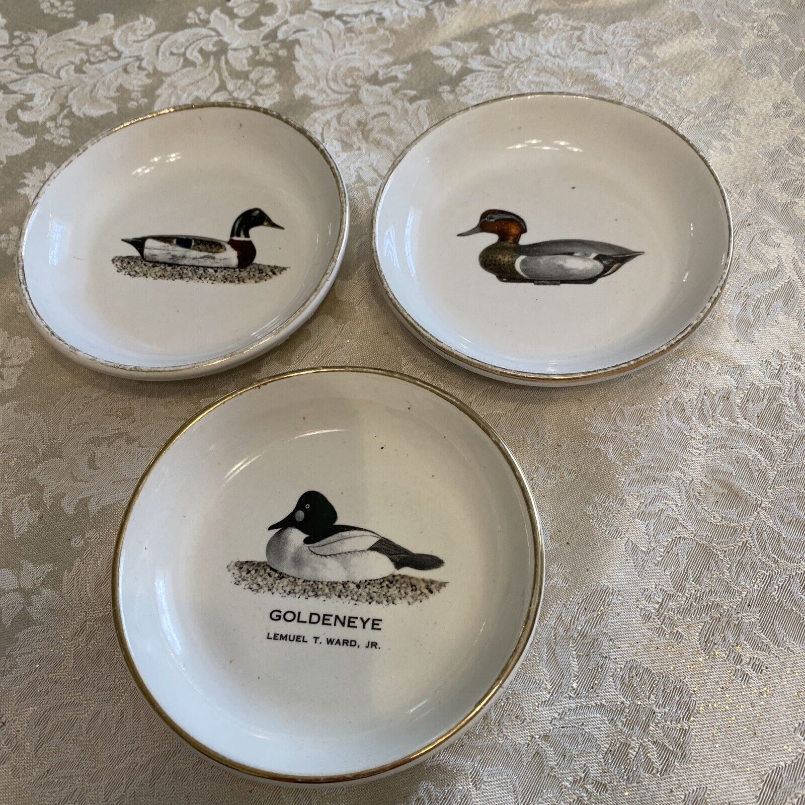 3)Ducks Unlimited Dayton Chapter 1977 Small  Bowls 4.5\
