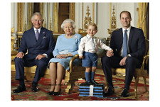 Queen Elizabeth II And Heirs PHOTO Prince Charles William George Royal Family picture