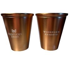 10 Woodford Reserve Kentucky Derby 2022 Copper Mint Julep Cups NEW 12 Oz 4” picture
