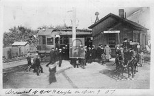 Railroad Train Station Depot Oatka New York NY - Reprint picture