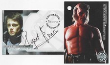 2004 HELLBOY RUPERT EVANS AS AGENT MYERS AUTOGRAPH CARD A7 + AR1 REDEMP CARD picture