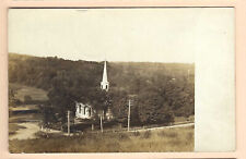 ANDOVER CT - VINTAGE RPPC - CHURCH ON ROUTE 6 - VIEW #1 picture