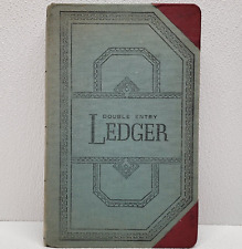 Vintage Double Entry Ledger Accounting Book Royal Vernon A-Z & 472 Page picture