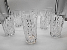 8 Gorham Star Blossom pattern Crystal 12 oz. High Ball Tumblers picture