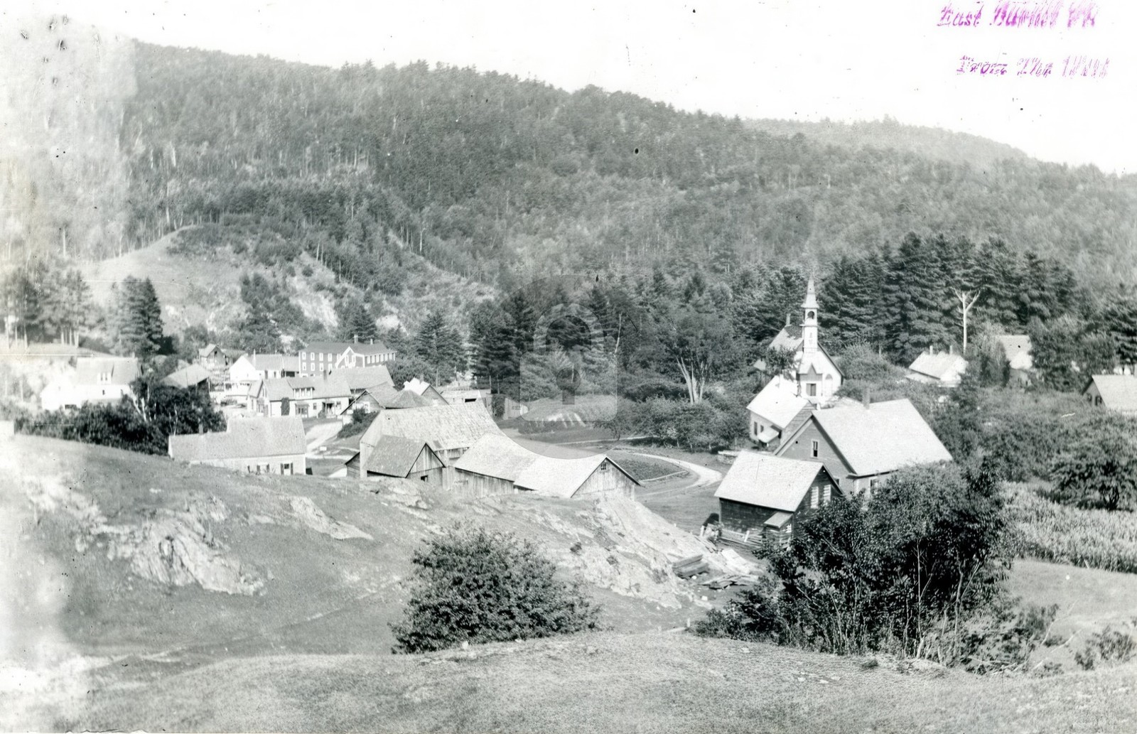 East Barnet VT Vermont from the west Photo Postcard COPY East Barnet VT Vermont from the west Photo Postcard COPY