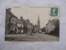 Old postcard ORNE 61 PASSAIS RUE DE ST CYR ET LA PLACE picture