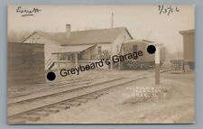 RPPC Fulboam's Creamery Railroad Station Depot MONROE NJ Real Photo Postcard picture