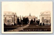 RPPC UNIVERSITY of WASHINGTON Looking West To DENRY HALL VINTAGE Postcard AZO picture