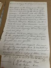 1901 27th Regiment Association Westfield MA Resolution on McKinley Assassination picture