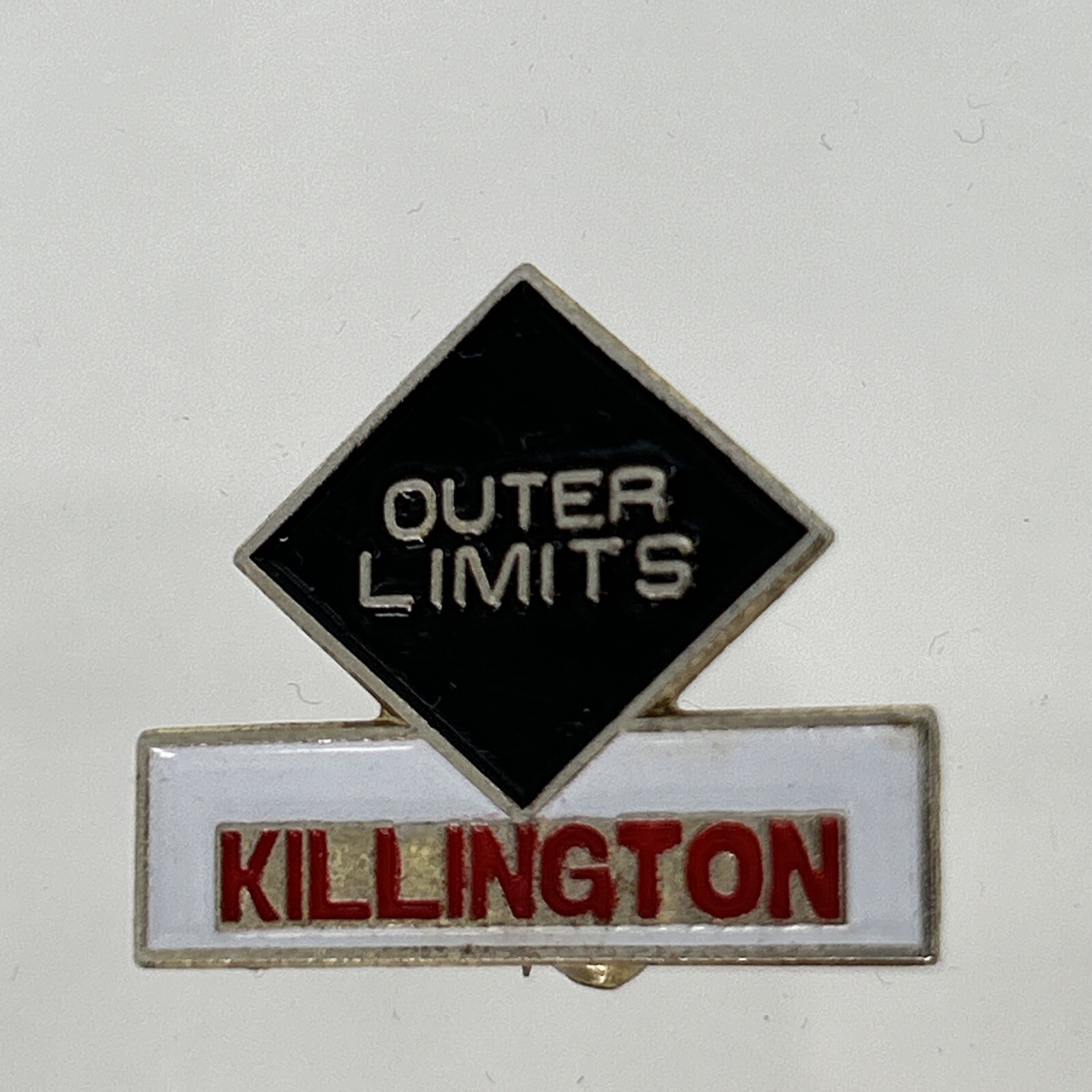 Outer Limits Killington Black Diamond Ski Mountain Lapel Pin Metal Enamel Rare