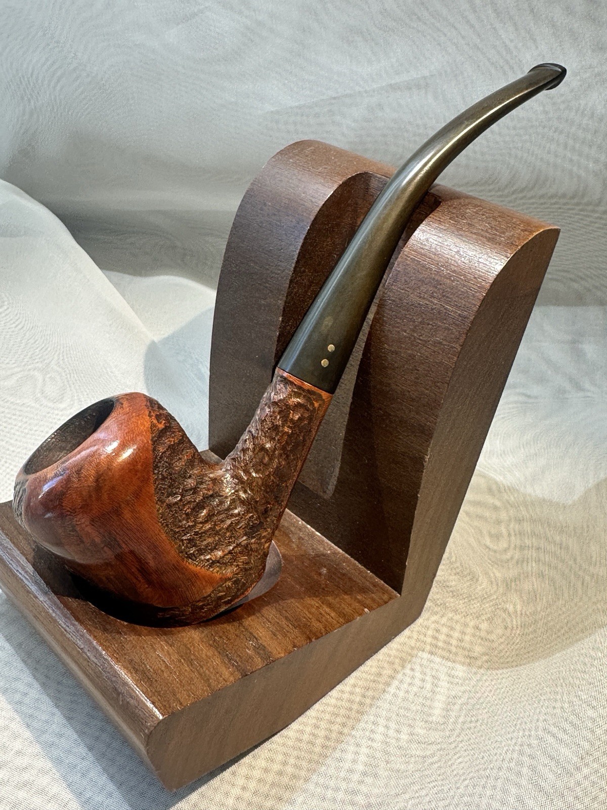 Vintage Brigham 263 2-Dot Estate Tobacco Pipe Canada Rustic Briar Acorn Vintage Brigham 263 2-Dot Estate Tobacco Pipe Canada Rustic Briar Acorn