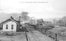 Railroad Train Station Depot Yards Paintsville Kentucky KY - Reprint picture