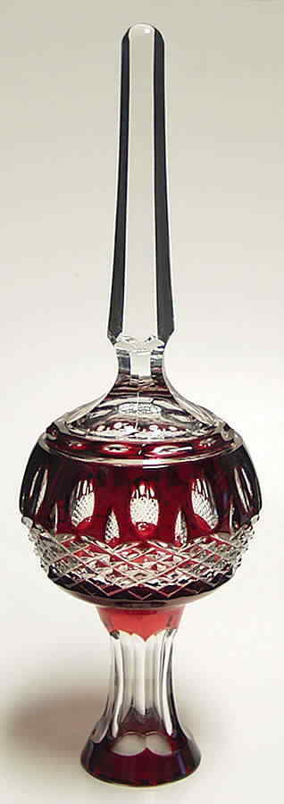 Waterford Clarendon Cased Ruby Tree Topper - Boxed 1736174