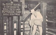 Pepperidge Farm Advertising Sudbury Grist Mill Flour Wheat Bread Vtg Postcard R4 picture