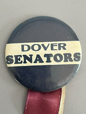 Dover Delaware Dover High School Senators Pinback and Ribbon Vintage 1950's picture
