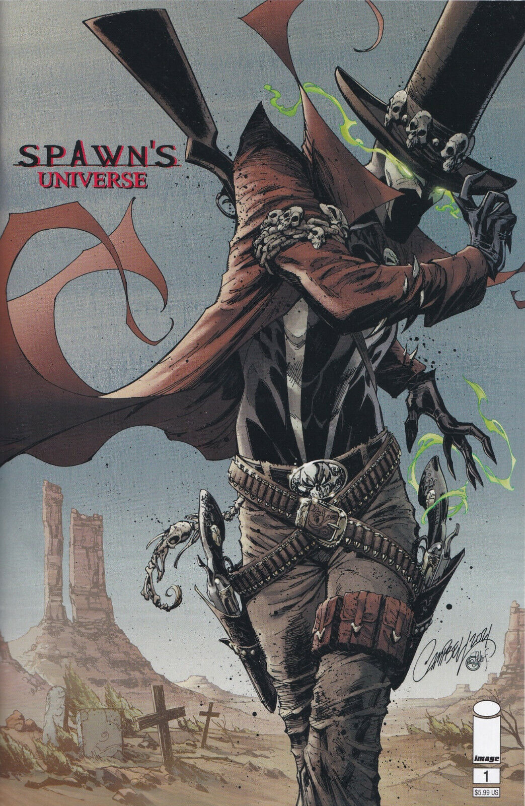 SPAWN\'S UNIVERSE #1 (J. SCOTT CAMPBELL GUNSLINGER SPAWN VARIANT) ~ Image Comics