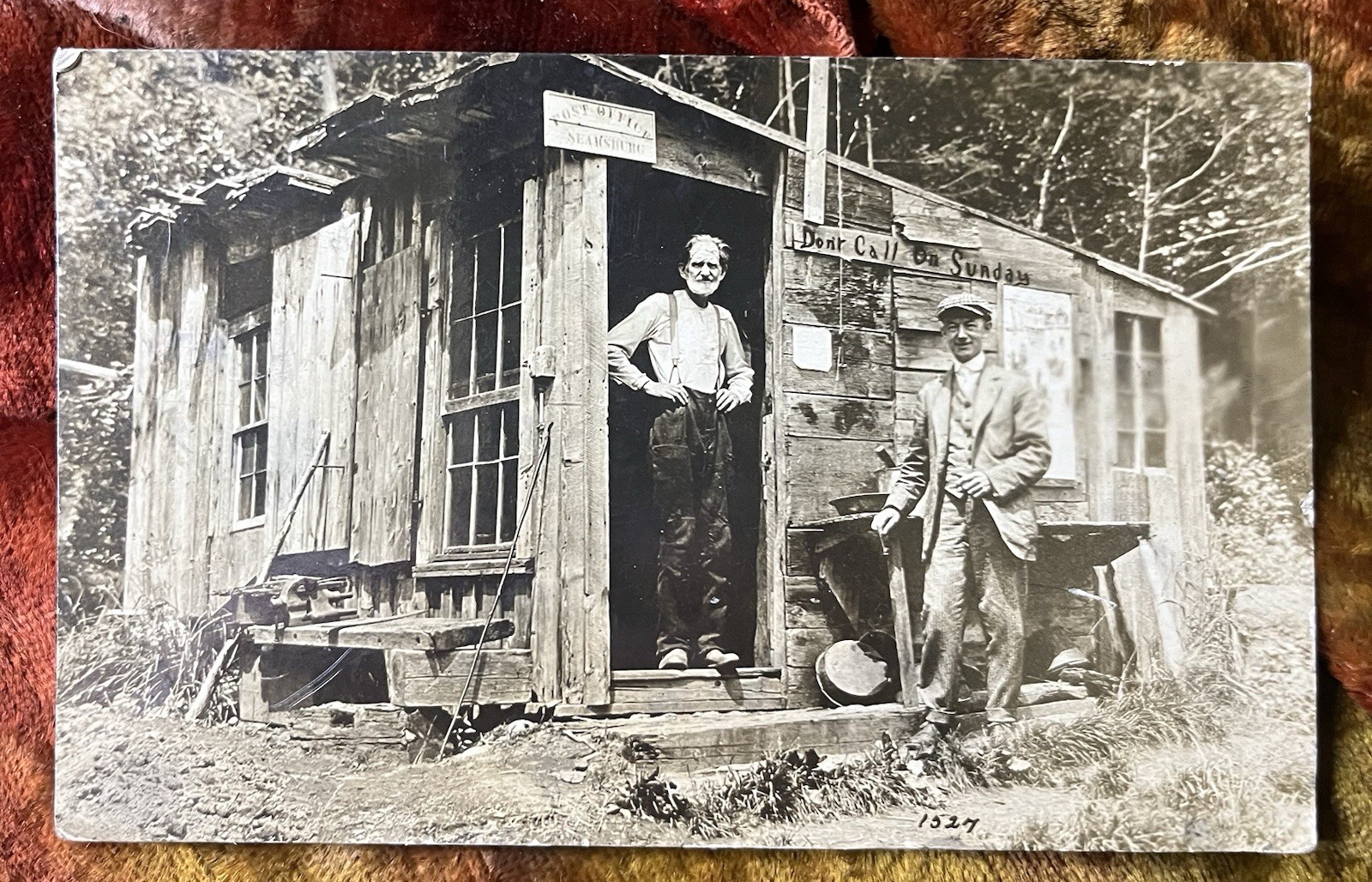 RPPC PHOTO POSTCARD SEARSBURG POST OFFICE VERMONT 1917 RPPC PHOTO POSTCARD SEARSBURG POST OFFICE VERMONT 1917