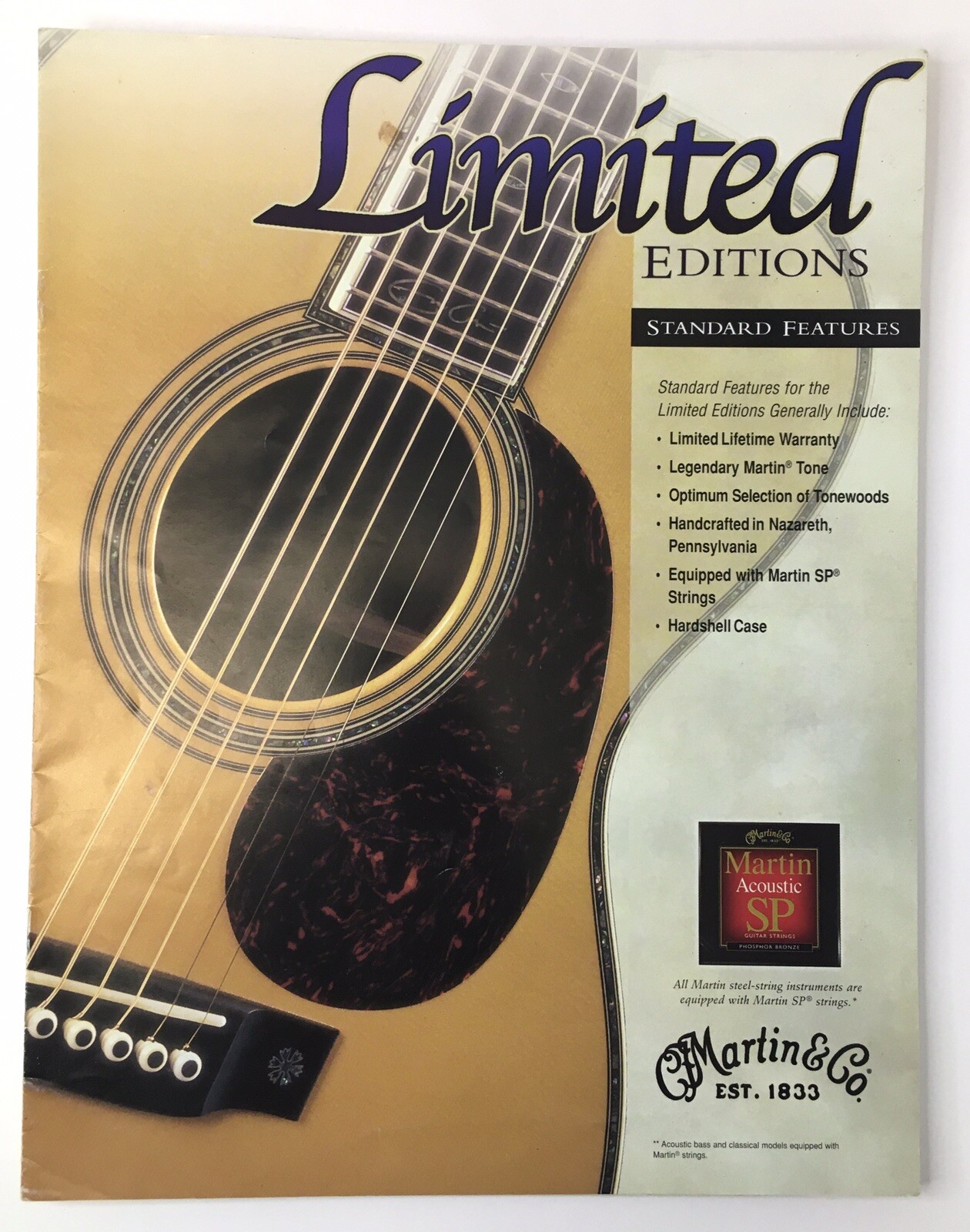 Original 2000 Martin Limited Editions Acoustic Guitar 8.5\ Original 2000 Martin Limited Editions Acoustic Guitar 8.5\