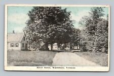 WARDSBORO VERMONT LOOKING AT OLD HOMES ON RIVER STREET POSTCARD D-30 picture