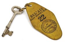 ANTIQUE HISTORIC WEST RUMNEY NEW HAMPSHIRE BEL' AIR LODGE HOTEL ROOM KEY FOB NH picture