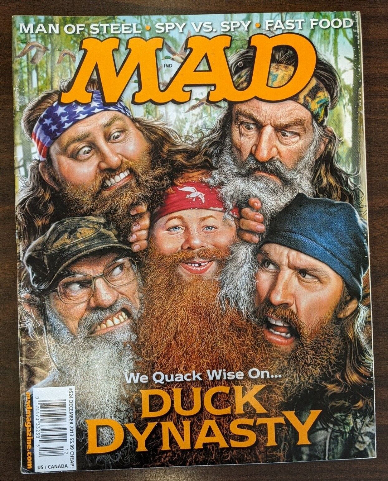 MAD Magazine  DUCK DYNASTY Dec. 2013 #524 