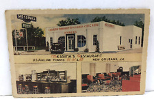 Messina's Restaurant, New Orleans, Louisiana - Vintage Linen Postcard - 7up Sign picture