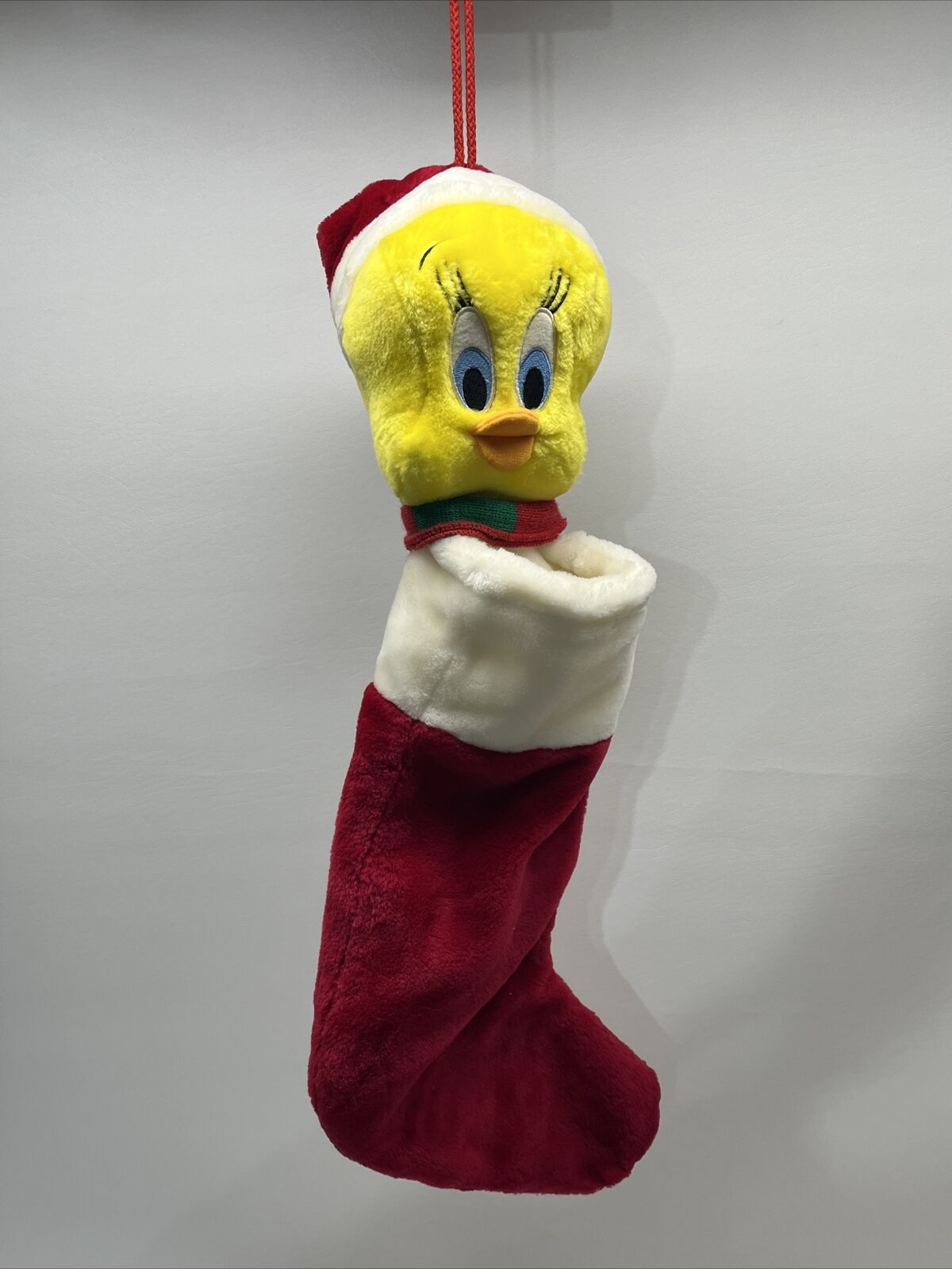 Tweety Bird Christmas Stocking 1998 Warners Brothers Vintage 27 inch
