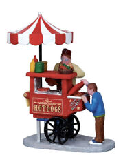Lemax Hot Dog Food Cart Holiday Village Carnival Train Accent picture