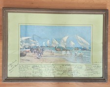 Rare SHAW PRIZE AUTOGRAPHED by SALMAGUNDI CLUB MEMBERS 1911 FELIX LAMOND picture