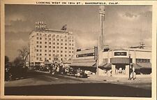 Bakersfield California Padre Drug Store Hotel Old Cars Vintage Postcard c1930 picture