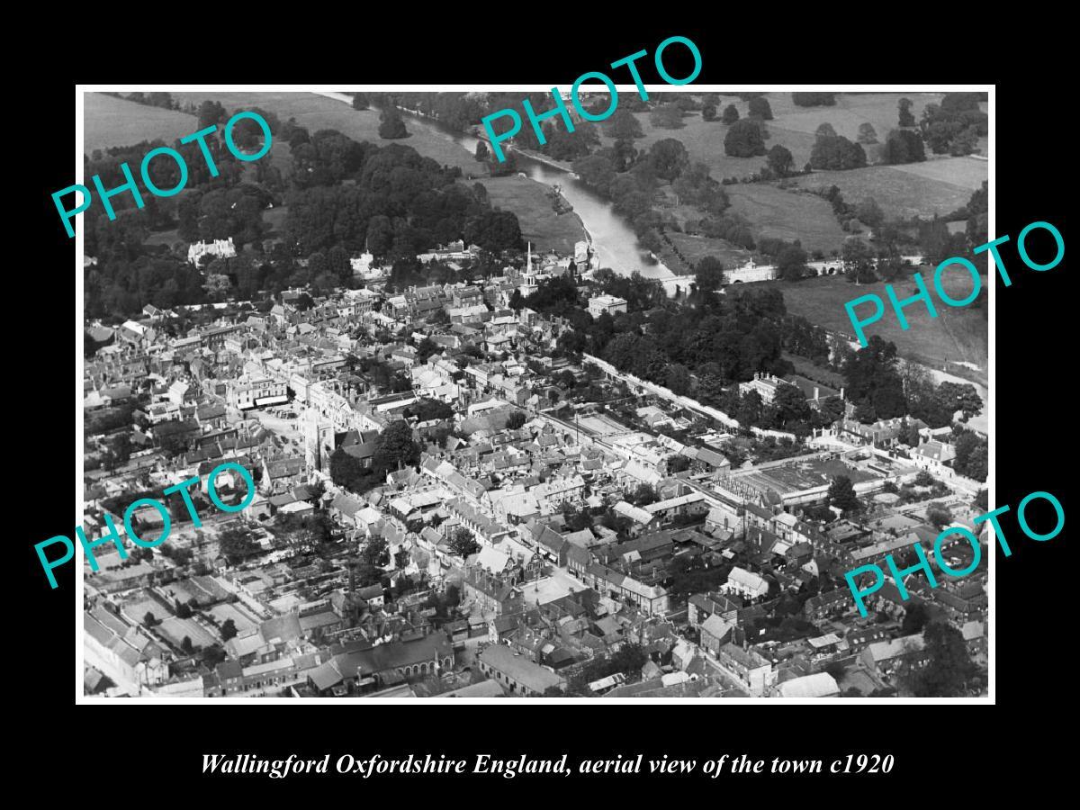 OLD LARGE HISTORIC PHOTO OF WALLINGFORD ENGLAND AERIAL VIEW OF THE TOWN c1920 3 OLD LARGE HISTORIC PHOTO OF WALLINGFORD ENGLAND AERIAL VIEW OF THE TOWN c1920 3