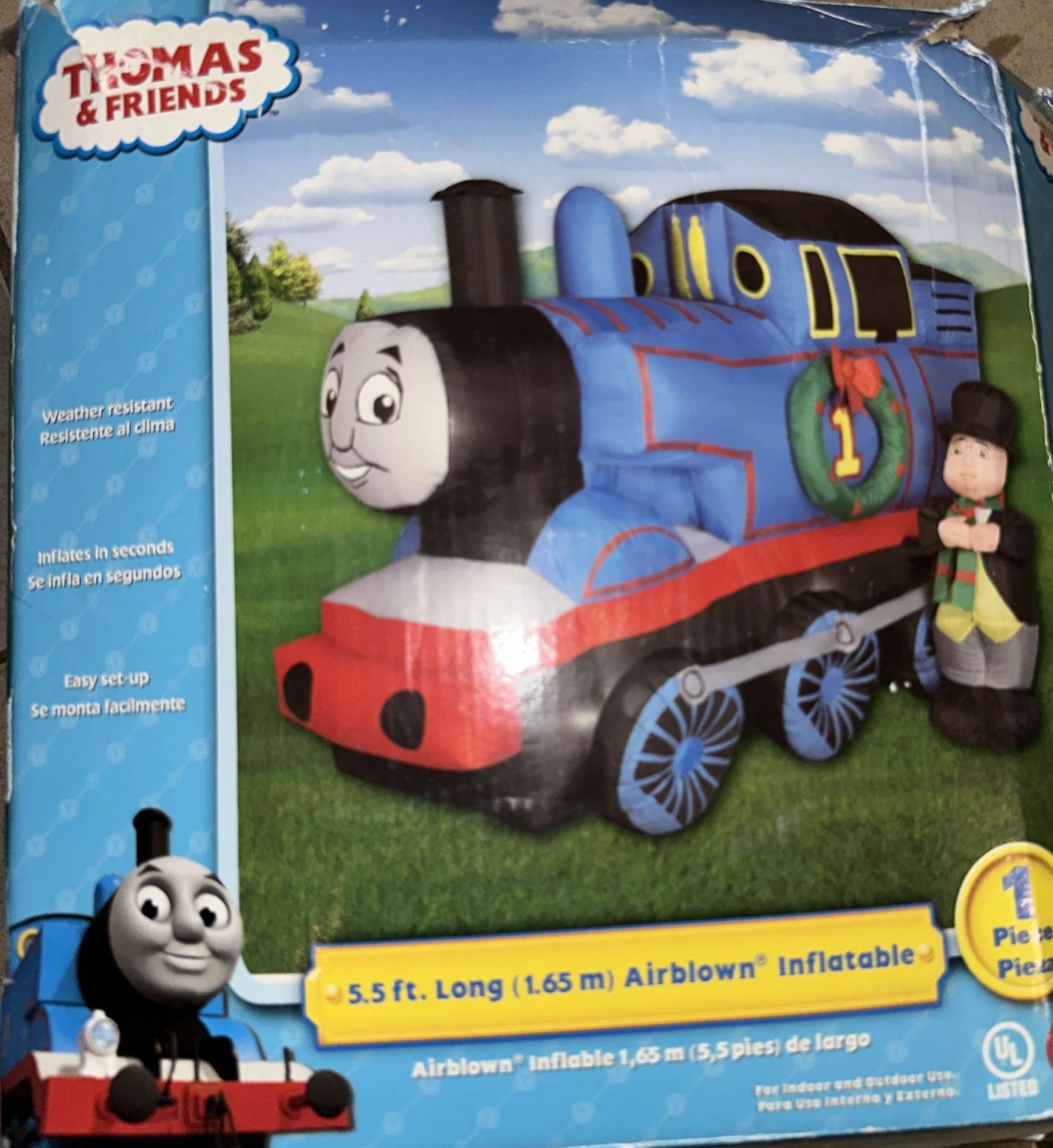 Gemmy Thomas The Train Airblown Inflatable 5.5 ft w/ Conductor ...