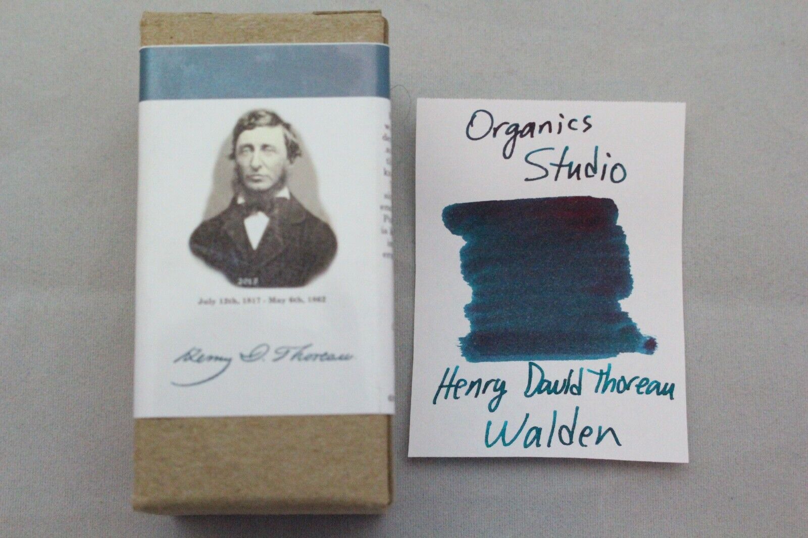 Organics Studio Henry David Thoreau Walden Teal Fountain Pen Ink