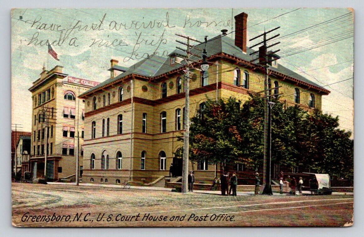 c1905 US Court House Post Office Greensboro North Carolina P665