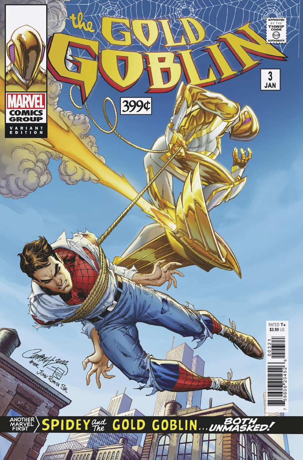 GOLD GOBLIN #3 (J. SCOTT CAMPBELL ASM #39 HOMAGE VARIANT) COMIC BOOK ~ Marvel