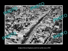 Bridport Dorset England Town Aerial View c1930 1 Old Large Historic Photo picture